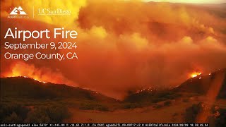 Airport Fire Sunset Orange County Sept 9 2024 [upl. by Cirdec]