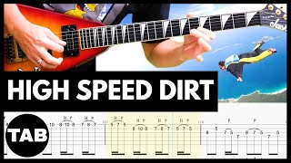 HIGH SPEED DIRT  Megadeth Guitar TAB  Lesson  Cover  Tutorial [upl. by Drhacir650]