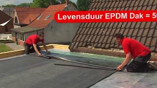 Zelfbouwdak  gemakkelijk zelf je EPDM plat dak leggen [upl. by Eerahs]