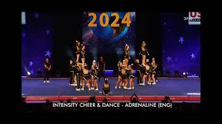 Intensity Cheer and Dance  Adrenaline  The Cheerleading Worlds 2024 Day 1 [upl. by Ahkihs]