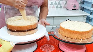 BOLO NO ACETATO TÉCNICA SUPER FÁCIL PARA INICIANTE  PARIS CAKE DESIGNER [upl. by Oznarol]