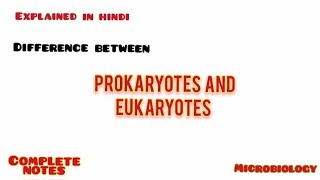 Difference Between Prokaryotes And Eukaryotes microbiology prokaryotes eukaryotes [upl. by Anav22]