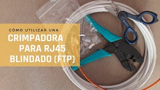 COMO USAR CRIMPADORA RJ45 BLINDADO FTP [upl. by Karoline]