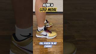 Kobe 4 Gold Medal Full review on my channel kobe basketball shoes review [upl. by Pish131]