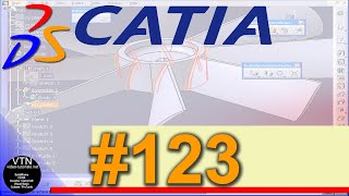 CATIA V5 SURFACE DESIGN TUTORIAL [upl. by Derrej401]