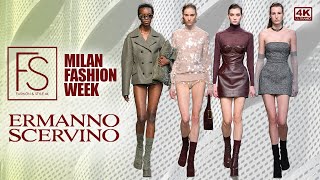 ERMANNO SCERVINO FW 2425 MILAN FASHION WEEK 4K Full Show FASHION ATLAS Collection  Nora Svenson [upl. by Htebilil]