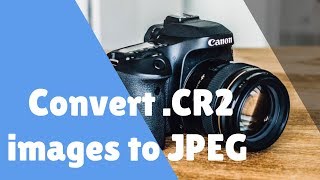 How to Change CR2 File to JPEG Format in Computer Without Any Converter [upl. by Drarreg893]