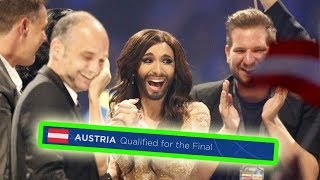 every time AUSTRIA qualified for the eurovision final [upl. by Adleme]