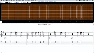 Jazz Manouche Transcription quotBrasilquot Django Reinhardt [upl. by Manoop]