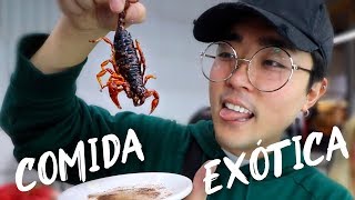 ¡EN ESTE MERCADO MEXICANO SE COME TARÁNTULAS CARNE DE LEÓN Y MÁS 😱  kenroVlogs ft Somos Unnies [upl. by Phelgen891]