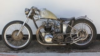 1961 Triumph TR6 Drag Racer Motorcycle The Cockfighter [upl. by Dupuy826]