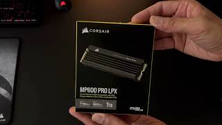 CORSAIR MP600 PRO LPX PS5 Compatible NVMe SSD Quick Unboxing [upl. by Nagap728]