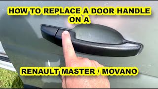 We Wayne Replaced our Broken Door Handle How to Replace a door handle on a Renault Master Movano [upl. by Barnie]