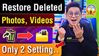 How To Recover Deleted Photo Video On Android Phone  Delete Photo Ko Wapas Kaise Laye Tutorial Tip [upl. by Adnicaj280]