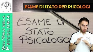 Esame di Stato per psicologi informazioni utili [upl. by Lepine]