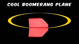 Best Paper Boomerang Plane A4  how to make a paper airplane that comes back to you Easy Tutorial [upl. by Ssor721]