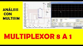 MULTIPLEXOR 8 A 1  ANÁLISIS CON MULTISIM [upl. by Magan]