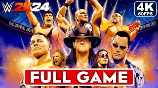 WWE 2K24 Showcase 40 Years Of Wrestlemania Gameplay Walkthrough FULL GAME 4K 60FPS PS5 [upl. by Mou110]