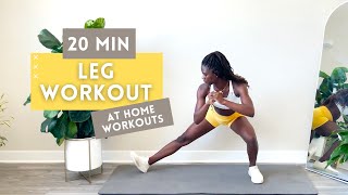 20 MINUTE LEG WORKOUT FOR RUNNERS  STRENGTHEN YOUR QUADS HIPS HAMSTRINGS GLUTES  CALVES [upl. by Korwin211]