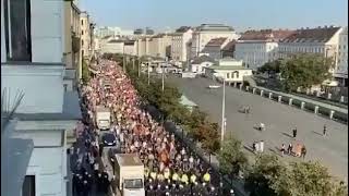 Vienna Austria  protest against restrictions and vaccine passport [upl. by Euridice]