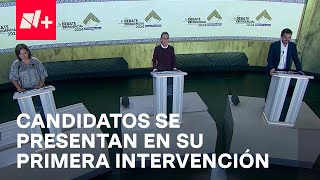 Así se presentaron los candidatos Presidenciales en el Segundo Debate 2024 [upl. by Nahtal]