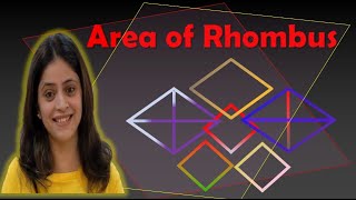 Class VII Area of rhombus [upl. by Garrek]