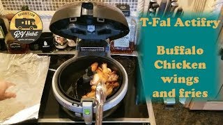 TFal Actifry Review and Demo Buffalo Chicken Wings and French Fries  RV Cooking [upl. by Spalding830]