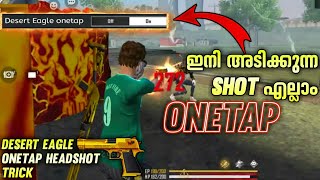 Desert Eagle Onetap Headshot Trick  Freefire Malayalam  Eleven Gaming [upl. by Feerahs311]