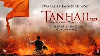 Tanhaji The Unsung Warrior  Swaraj Se Badhkar Kya  Trailer Out On ►19 November [upl. by Llerej460]