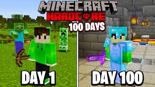 I Survived 100 Days on an ISLAND in Minecraft Hardcore [upl. by Maharba]