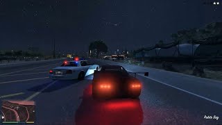 Long drive with Police in Porche GTA 5 [upl. by Sivie]