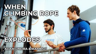 When Does Climbing Rope or Harness Explode  Adam Ondra amp Mammut [upl. by Imik]