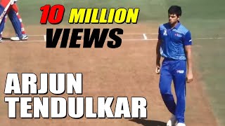 ARJUN TENDULKAR BOWLING  SON OF SACHIN TENDULKAR [upl. by Trueblood352]