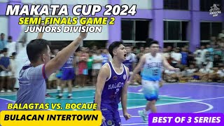 Makata Cup SemiFinals Juniors Game 2  Bocaue vs Balagtas  Bulacan Intertown 2024 [upl. by Sitruc]