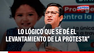 🔴🔵César Vasquez tras aprobación del presupuesto público quotque se dé el levantamiento de la protestaquot [upl. by Barbaraanne]