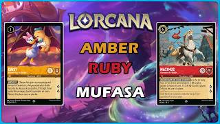 Lorcana Amber Ruby Mufasa Encore Plus Puissant [upl. by Tara]