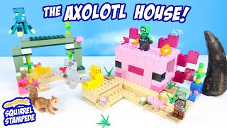 LEGO Minecraft The Axolotl House Build LIVE Review [upl. by Francine]