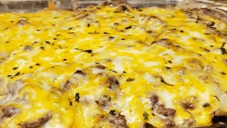 How to make the BEST Beef and Potato Casserole w Cheese [upl. by Pelagi]