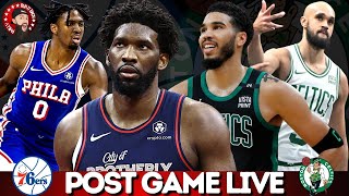 Sixers vs Celtics Instant Reactions  Post Game Live [upl. by Ozmo769]