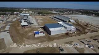 Katy ISD Legacy Stadium katy Construction flyover  Dec 2016 [upl. by Leslie]