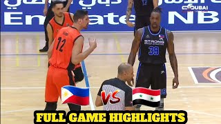 Strong Group PH vs Al Wahda Syria Full Game Highlights  33rd Dubai International Basketball Champ [upl. by Malin54]