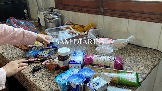 5 AM Diaries  شنو كنتقدا للسيمانة 🛍️، يوم كامل معي 🎀اقتراح غداء من عندي لذيذ، [upl. by Livingston80]