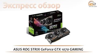 ASUS ROG STRIX GeForce GTX 1070 GAMING  экспрессобзор видеокарты [upl. by Oric]