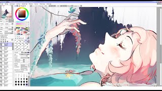 Pearl SPEEDPAINT Paint tool SAI [upl. by Oruntha]