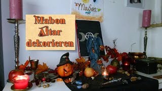 Mabon Altar dekorieren  Jahreskreisfest  Altar Setting up  21 September  Herbst [upl. by Aihsetel168]