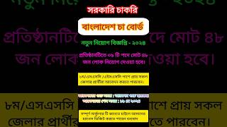 বাংলাদেশ চা বোর্ড নিয়োগ বিজ্ঞপ্তি 🔥২০২৪Tea Board Job Circular 2024new job circular 2024govt job [upl. by Tamanaha]