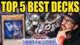 TOP 5 BEST DECKS IN MASTER DUEL 2024 [upl. by Zoeller]