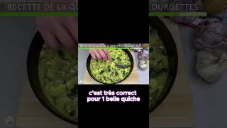 Extrait de la recette Quiche à la courgette Quiche sans pâte [upl. by Karlens575]