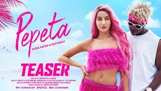 Pepeta  Nora Fatehi Rayvanny Music Video Teaser  2019 [upl. by Arrahs]