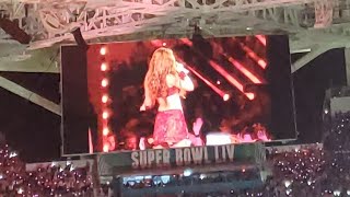 Shakira amp J Los Super Bowl halftime show from a fans side view [upl. by Adnorrehs]